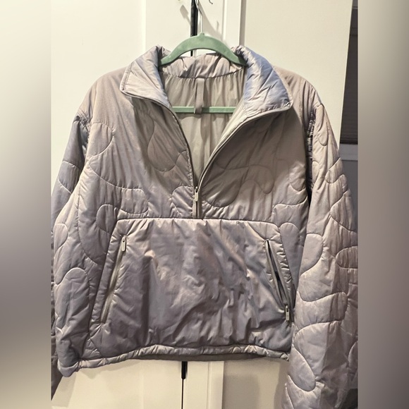 Lululemon Insulated Quilted Pullover Jacket Heathered Dusky Lavender - Picture 6 of 8